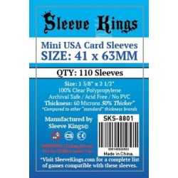 41 x 63 mm MINI USA Sleeve Kings 110 units