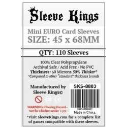 45 x 68 mm MINI EURO Sleeve Kings 110 units