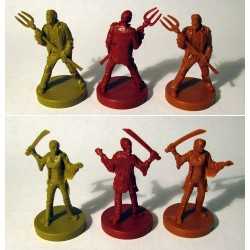 Zombies with Grave Weapons Mini Set Last Night on Earth