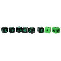 King of Tokyo engraved dice