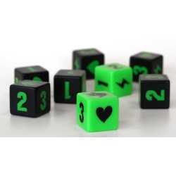 King of Tokyo engraved dice